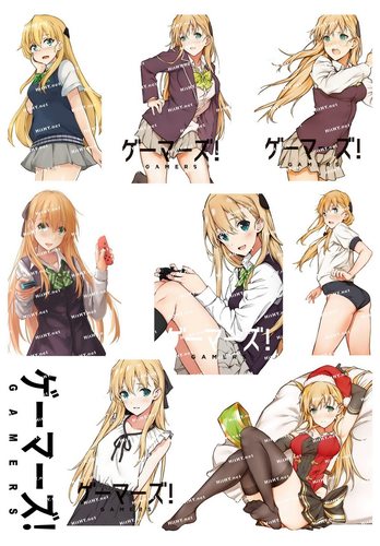 中号动漫电脑手机旅行拉杆箱贴纸