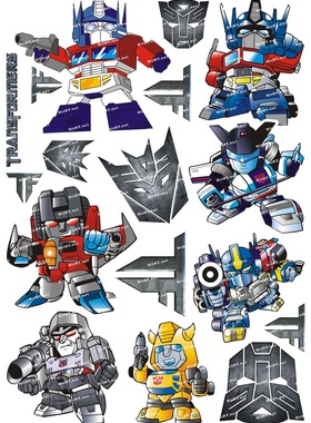 小号F0042-02变形金刚-卡通动漫电影笔记本手机汽车旅行箱贴纸