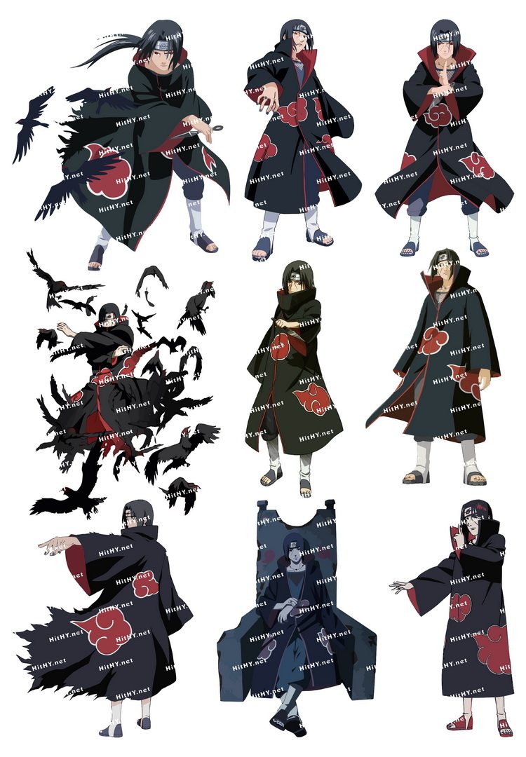 大号f0176-01火影忍者宇智波鼬卡通动漫笔记本电脑汽车旅行箱贴纸