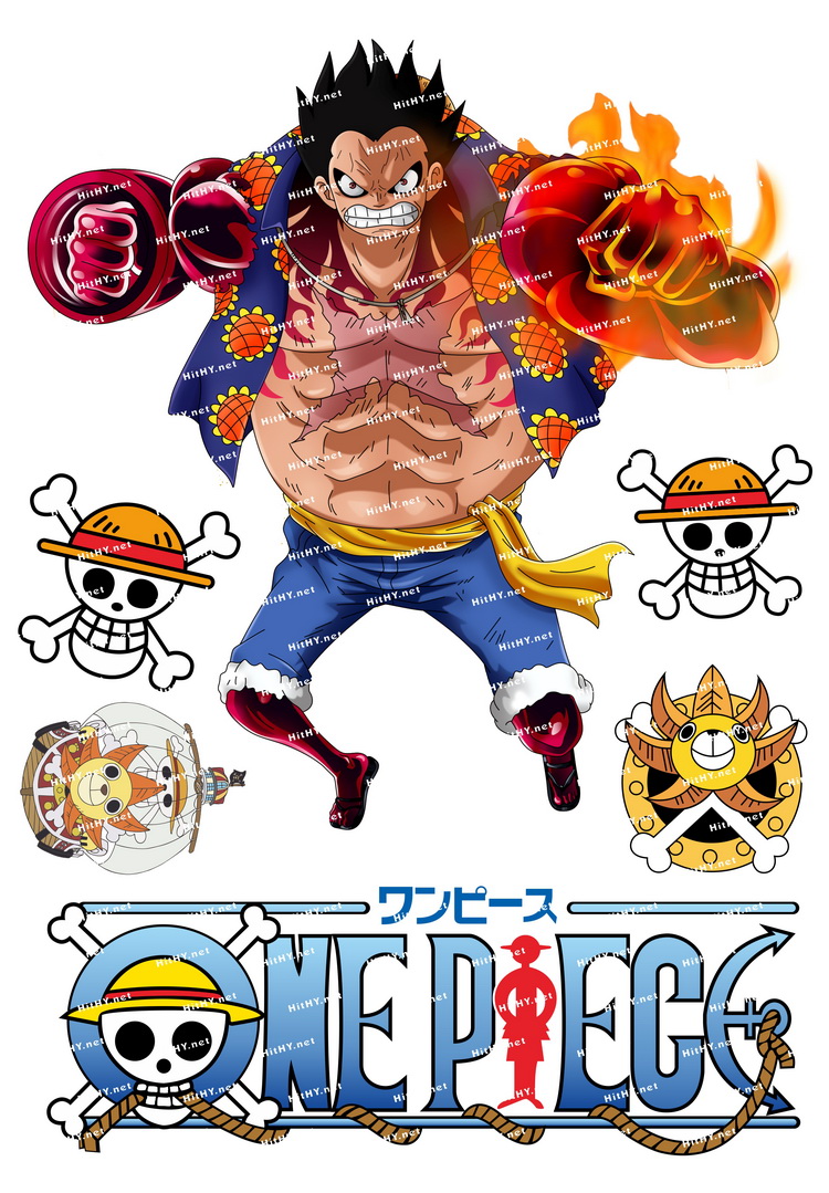 大号F0019-11海贼王卡通动漫笔记本旅行拉杆箱贴纸防水