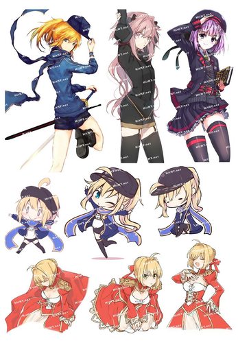 中号卡通动漫手机旅行拉杆箱贴纸