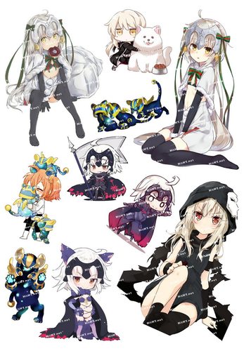 小号动漫电脑手机旅行拉杆箱贴纸