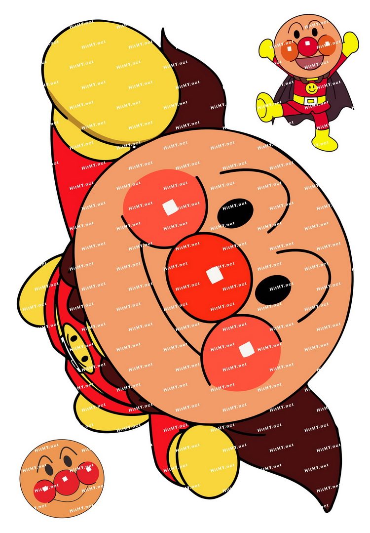 大号f0217-04面包超人细菌小子卡通笔记本电脑旅行拉杆箱贴纸防水