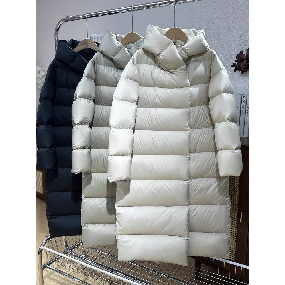 连帽加厚羽绒服女新款宽松长款过