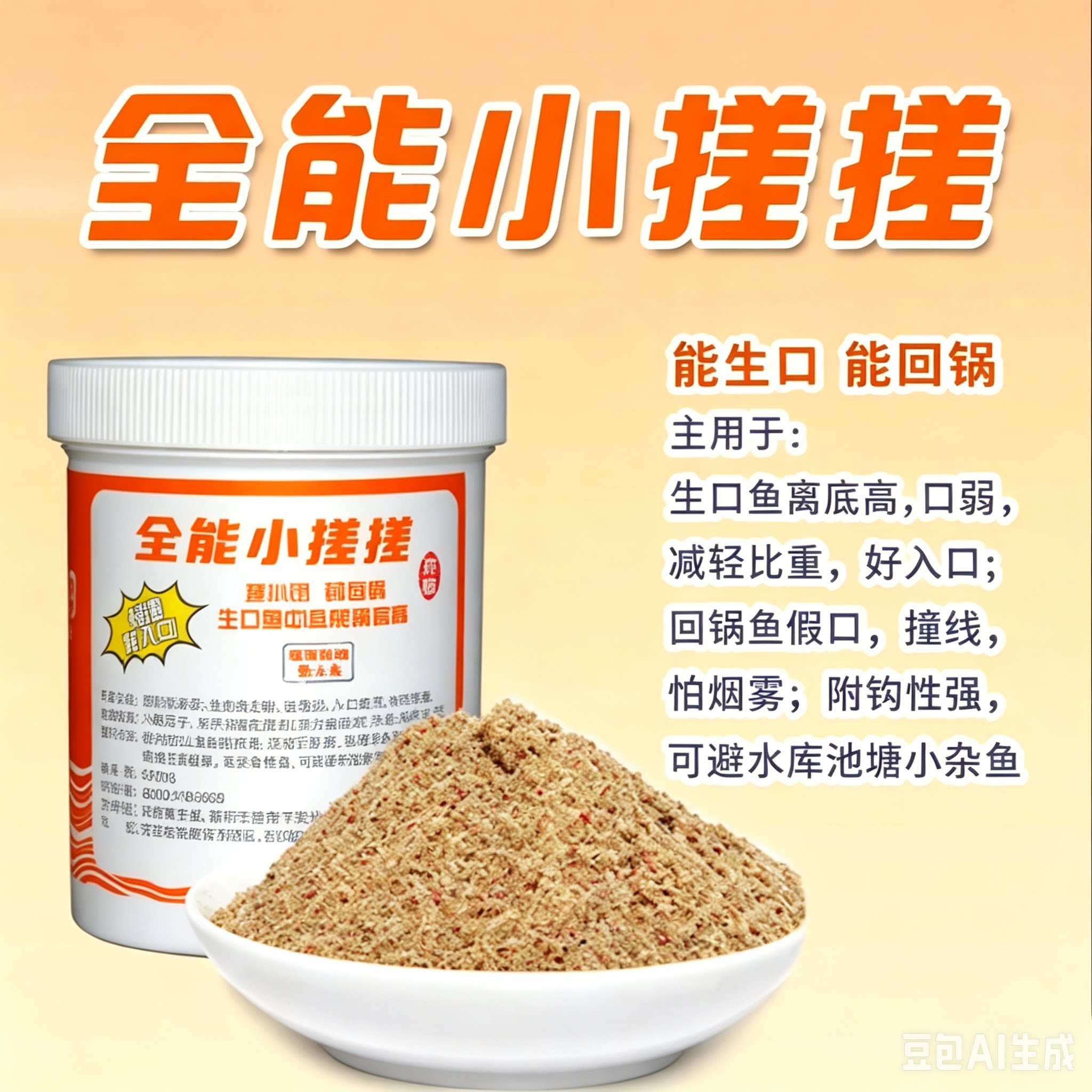 正品郭鑫全能小搓搓黑坑偷驴回锅鱼饵料沾麻团代替秒粘豆假一赔三
