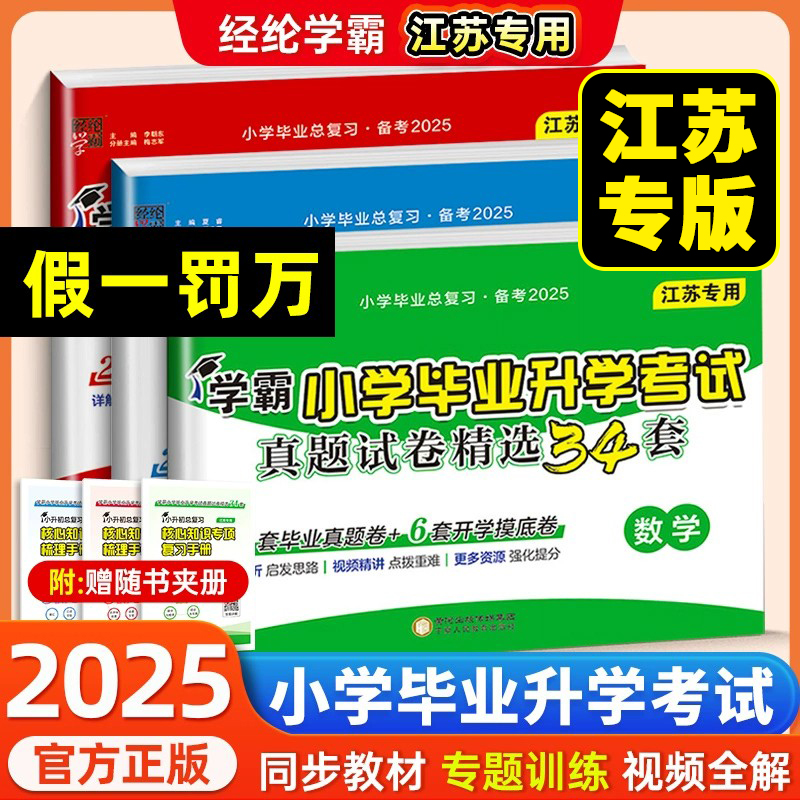 小学学霸小升初试卷语文数学