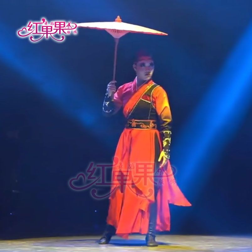 红果果舞台演出服饰民间舞服装侠骨伞影女款民族服饰古典舞