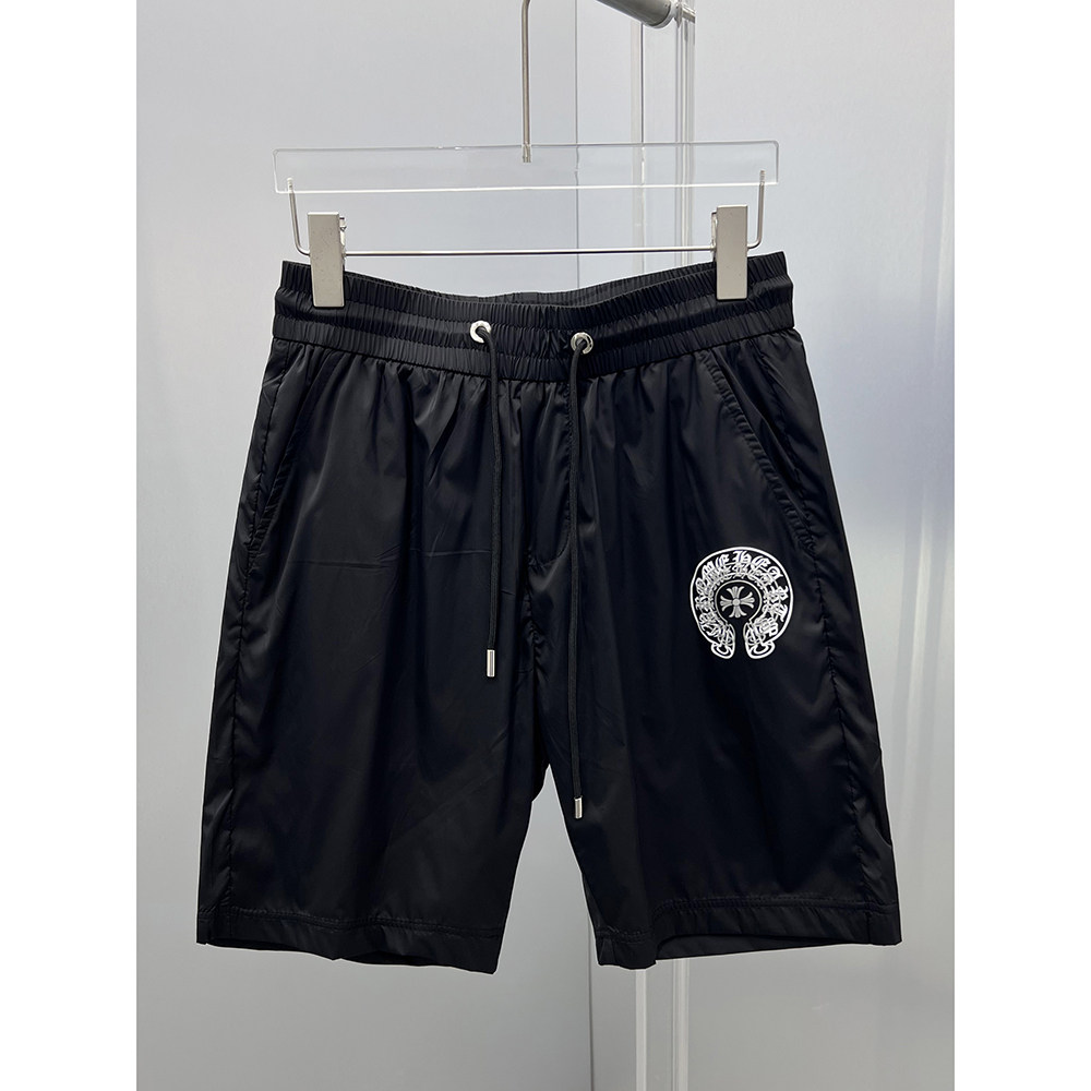 高端潮牌欧货2025夏季欧洲站潮流十字架印花薄款男士短裤沙滩裤子,男装,短裤,淘宝优惠券,粉丝福利购,淘宝优惠卷