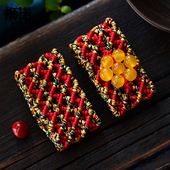 端午节手工编织五彩腰带扣随身挂饰红绳皮带扣男女款 配饰品礼物