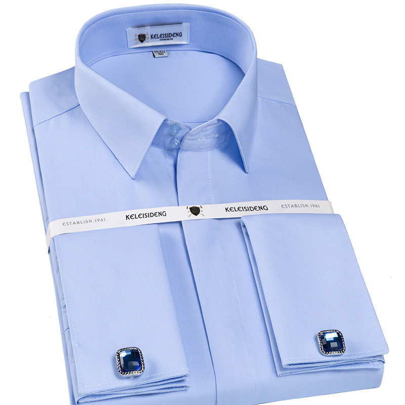 新郎礼服衬衫男士长袖免烫商务修身结婚伴郎衬衣个性定制名字正装