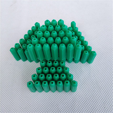 胶粒 胶塞6厘 直通型 绿色膨胀管 6MM 膨胀螺丝 绿色膨胀胶塞胶钉