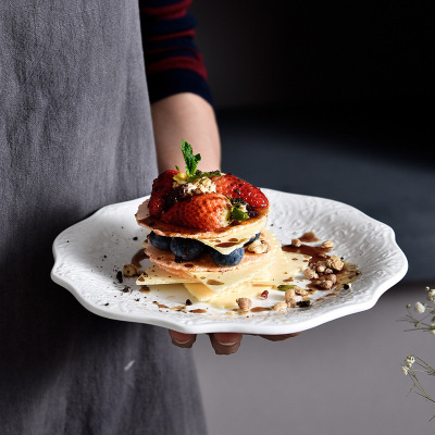 Ceramic home dessert plate, Western style steak plate