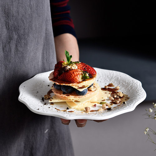 Ceramic home dessert plate, Western style steak plate