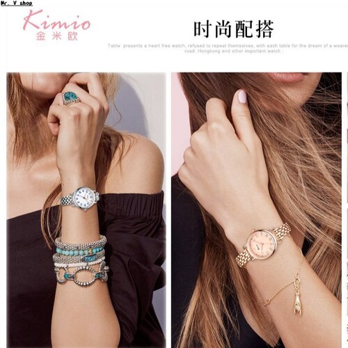 Minimalist women's quartz watch waterproof fashion watch