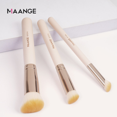 3 x Makeup Brush Set Portable Powder Brush facial mask Brush