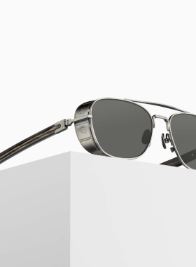 MATSUDA松田光弘纯钛雕花太阳镜M3115 双梁方框眼镜架 上海目下