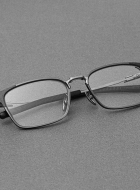 999.9 日本手作眼镜 2024新款重工钛金属 男女复古眼镜框架 S06TH