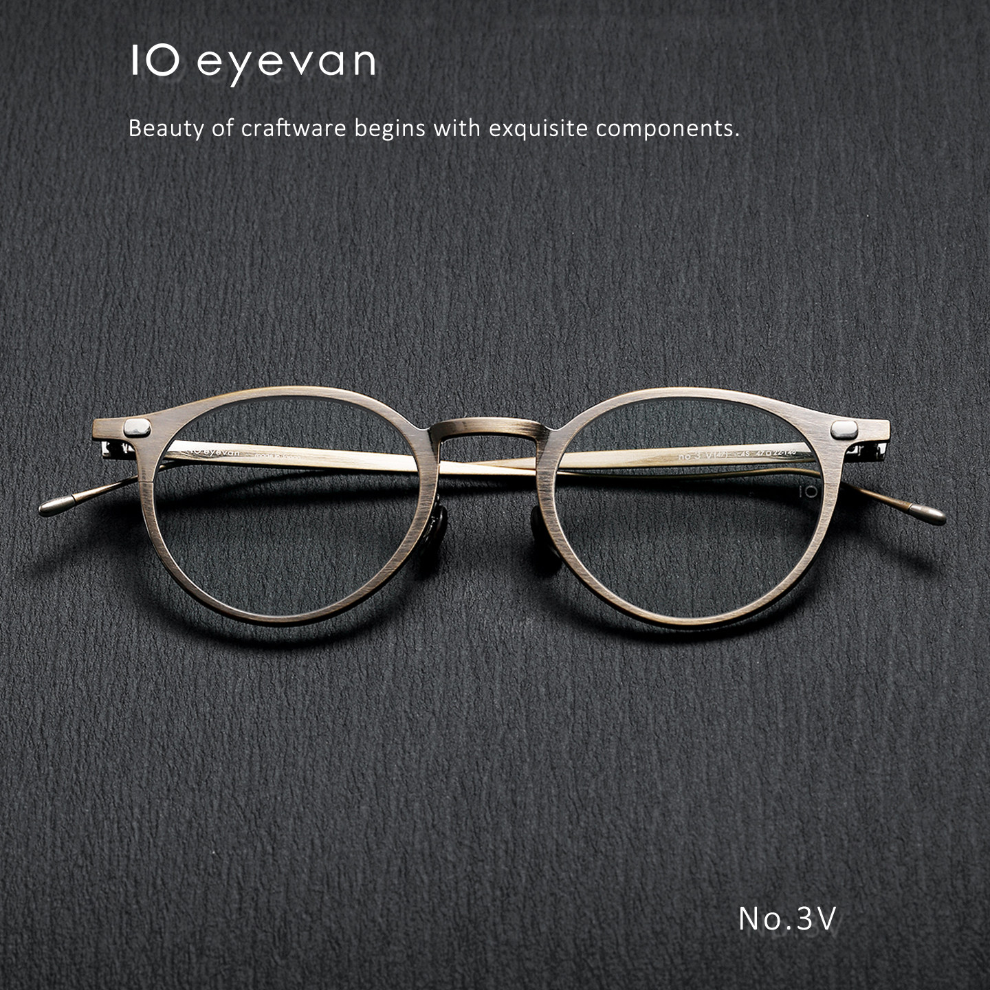 10 EYEVAN No 3V 日本手工制复古光学眼镜 925银+贝母鼻托
