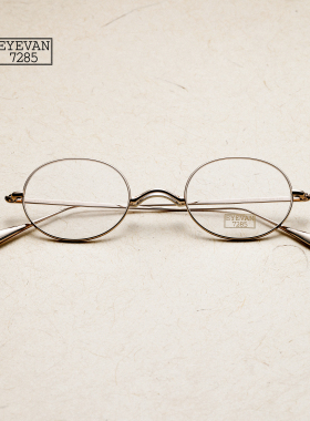 EYEVAN 7285 日本手造板材男女眼镜框 复古鹅蛋垫高一山鼻托 901