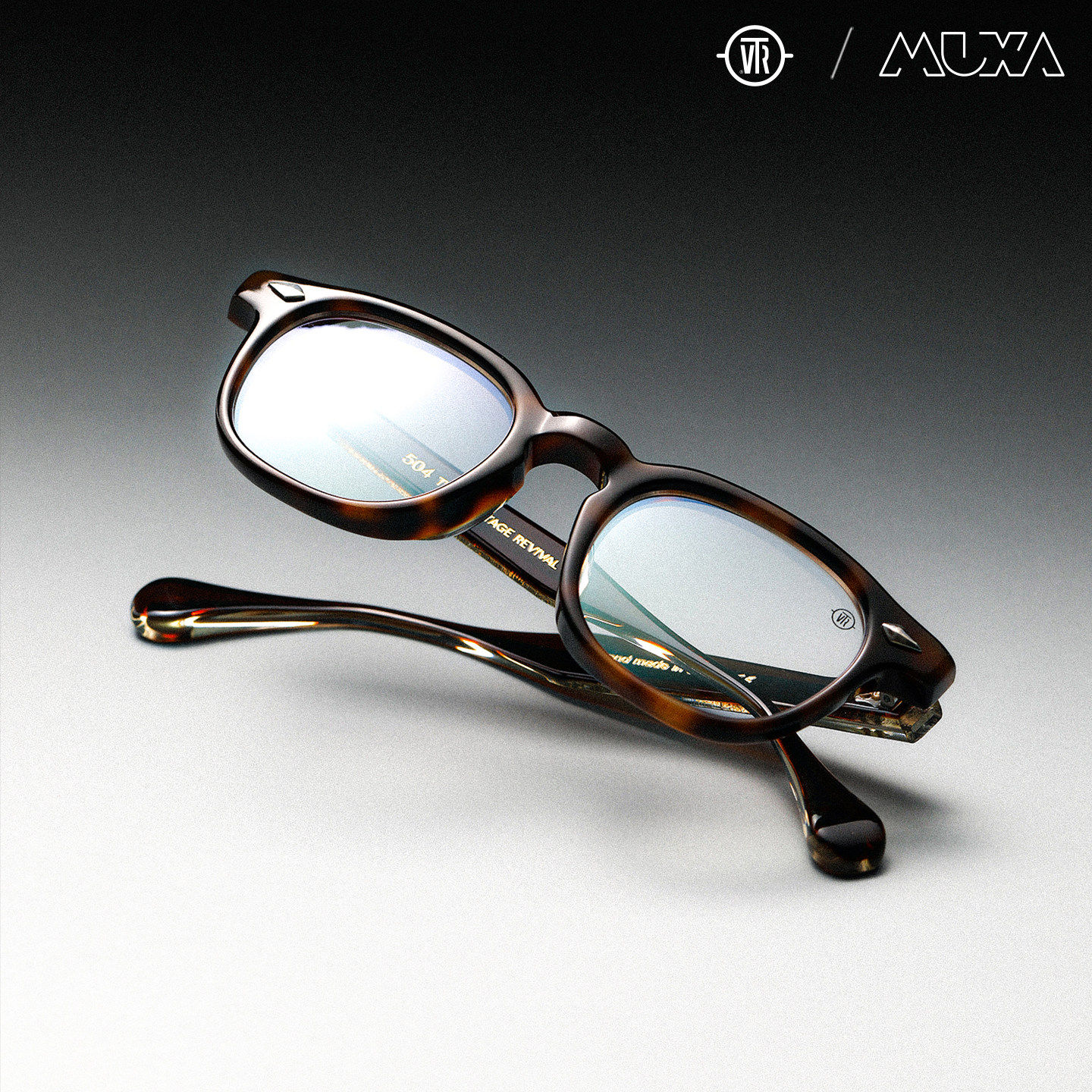 TVR 504 .925银 8mm 2026新款 日本手工眼镜框架 男女复古板材