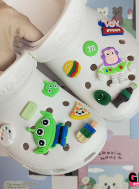小红书爆款洞洞鞋成品配件diy