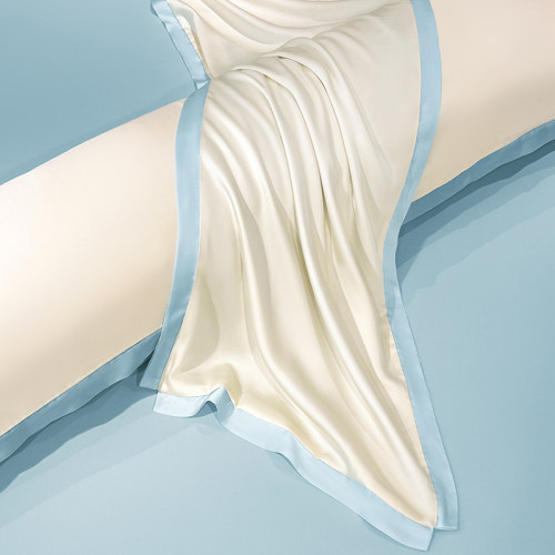 A类夏季水洗真丝枕套双人长枕芯套冰丝凉感情侣1.8m加长枕头套