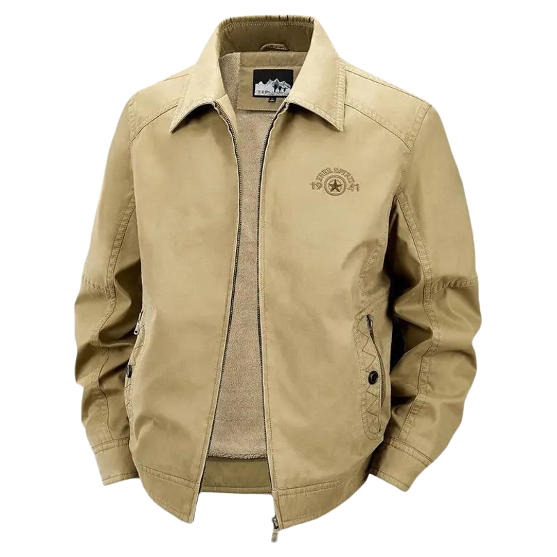 2025新款纯棉加绒夹克外套