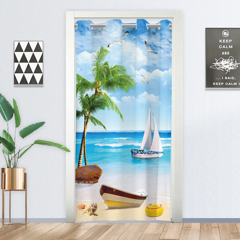 布艺门帘隔断帘卧室家用卫生间厕所厨房遮挡布帘子免打孔柜帘半帘,居家布艺,门帘,淘宝优惠券,粉丝福利购,淘宝优惠卷