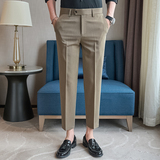 春夏韩版修身9分西裤青年九分裤卡其K515-P60（98），男装西裤，电商A159