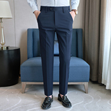 秋冬韩版伸缩腰西裤青年休闲裤男藏青ZK9050-P55一口价（98），男装西裤，电商A159