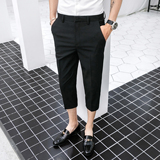 春夏韩版修身7分裤浅灰K115-P48(78)，男装休闲裤，电商A159