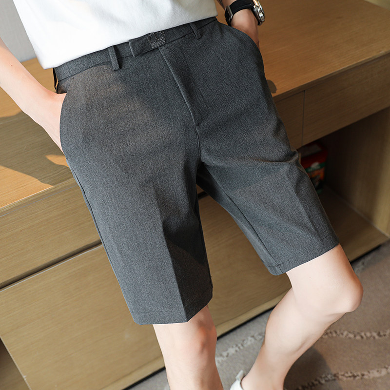夏款修身5分裤西裤休闲短裤卡其K2201-P50北辰风（88元）,男装牛仔裤,电商A159