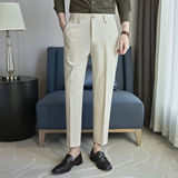 春夏小直筒西裤9分裤男青年简约休闲ZK536-P65中灰（98），男装西裤，电商A159