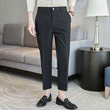 春夏小直筒西裤9分裤男青年简约休闲ZK538-P60卡其（98），男装西裤，电商A159