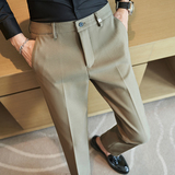 冬款毛呢西裤修身休闲裤磨毛保暖黑色K8076-P65北辰风(98），男装休闲裤，电商A159