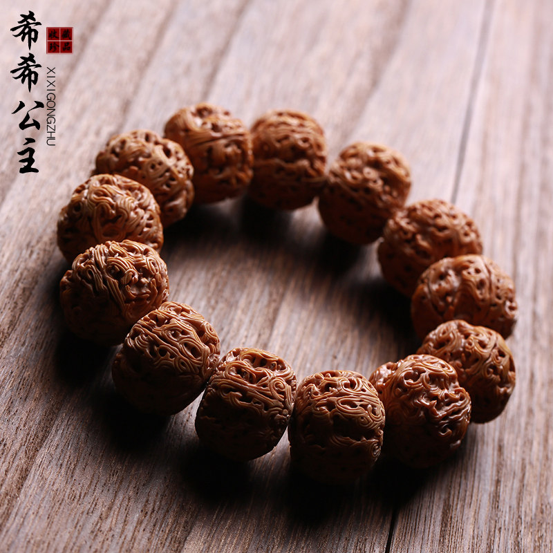雕刻祥云佛珠把玩大金刚菩提子