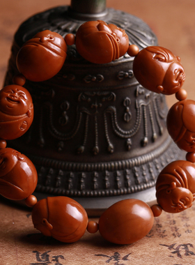 橄榄核八宝弥勒财神小籽橄榄胡