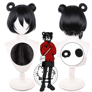 嗨coser头七怪谈佚名离雨婷cos假发分体发包发尾反翘短发638A