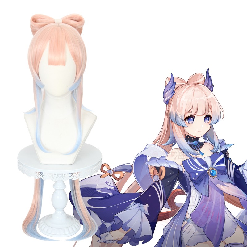 兮可大蝴蝶结配饰一个渐变单马尾