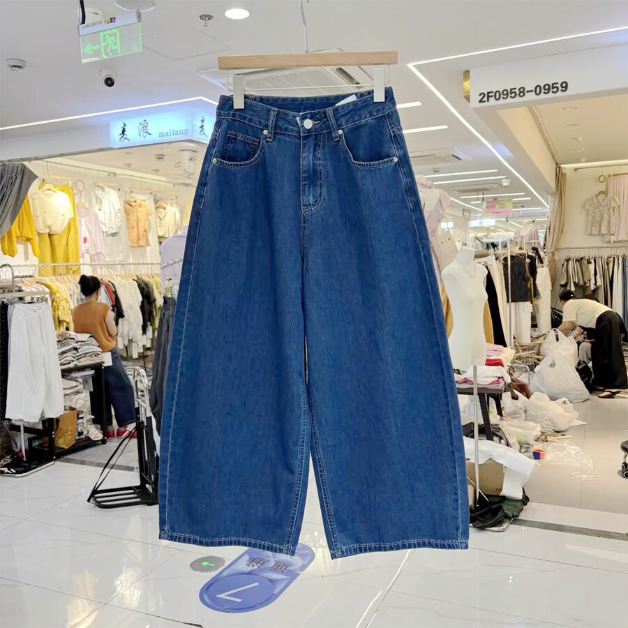 宽松九分裤薄款牛仔布26夏季