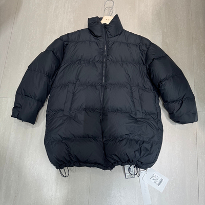 韩版白鸭绒中长款立领羽绒服