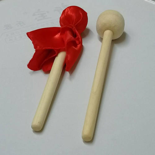 包邮大鼓鼓棒木质手柄羊毛毡头鼓锤鼓槌大鼓棍棒大队鼓棒鼓槌32CM