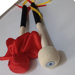 大军鼓棒鼓锤木质防滑手柄羊毛毡头鼓锤军鼓槌36cm长大鼓棍棒鼓锤