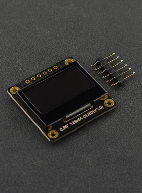 0.96”128x64 IIC/SPI OLED单色显示屏
