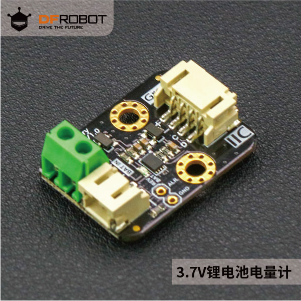 DFRobot Gravity: I2C 3.7V锂电池电量计电量测量检测