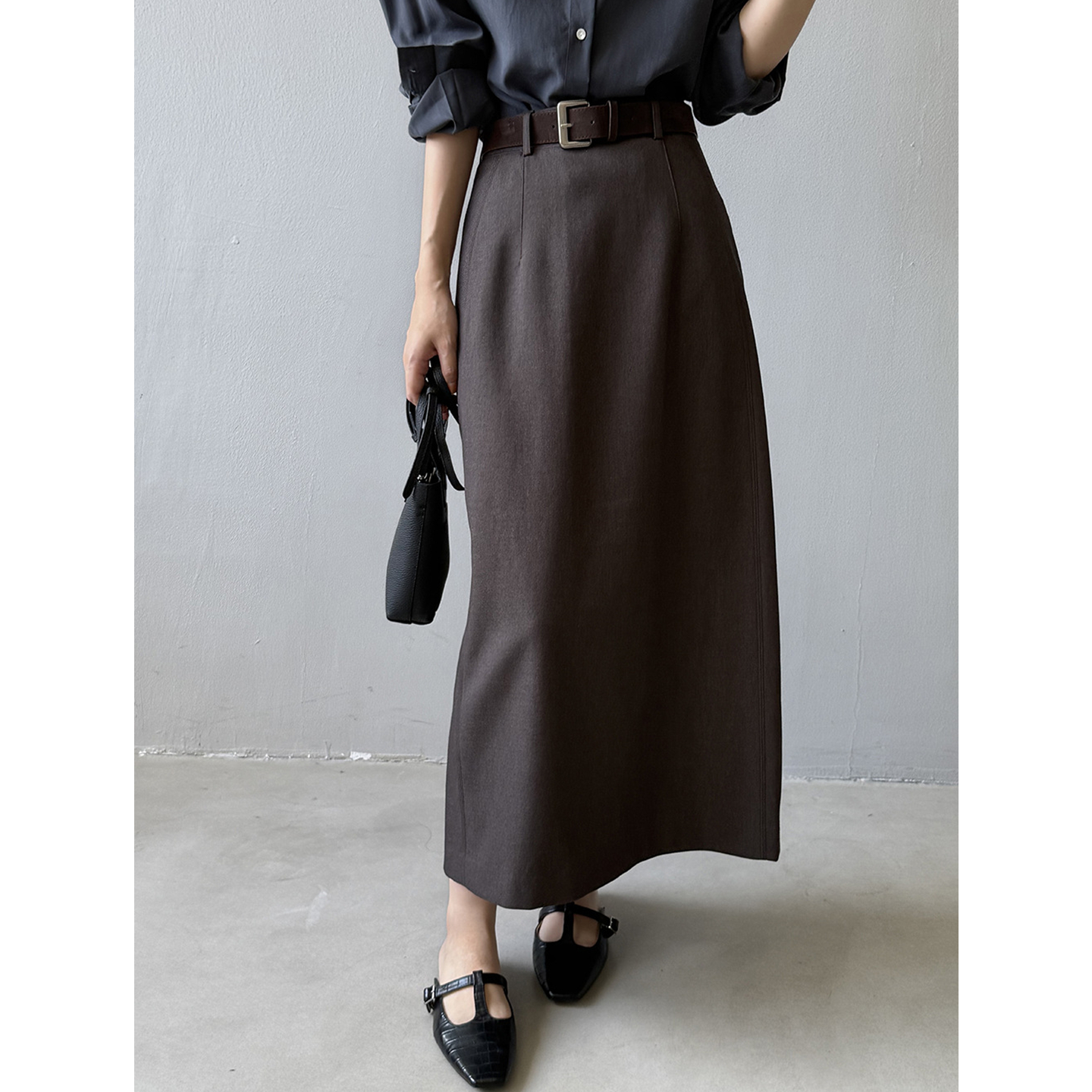 高级感加厚半身裙女气质长裙