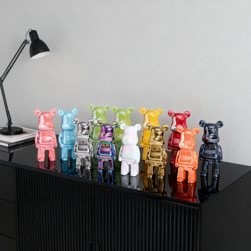 暴力熊摆件客厅装饰品陶瓷存钱罐