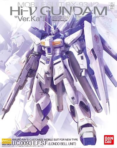 万代拼装模型 MG 1/100 RX-93-V2 Hi-ν高达 海牛 Ver.Ka 卡版