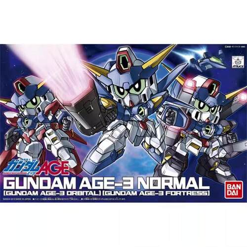 万代拼装模型 SD BB SD BB 372 高达 AGE-3 套装 三形态换装