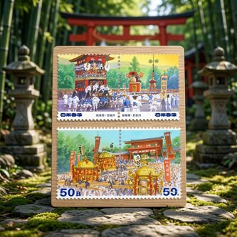 日本邮票-地方祭 七夕祭 阿波文化创意邮册/出版物